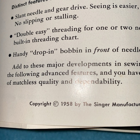 SINGER button hole and zipper attachment kits vintage 1950-1960 NEW in box - Picture 5 of 7